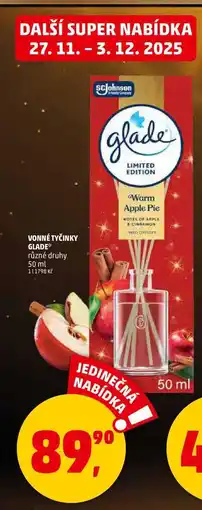 Penny Market VONNÉ TYČINKY GLADE, 50 ml nabídka