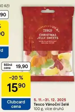 Tesco Tesco Vánoční želé, 100 g, více druhů nabídka