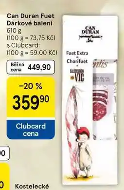 Tesco Can Duran Fuet Dárkové balení, 610 g nabídka