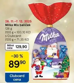 Tesco Milka Mix balíček, 126 g nabídka