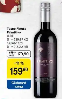 Tesco Tesco Finest Primitivo, 0,75 l nabídka