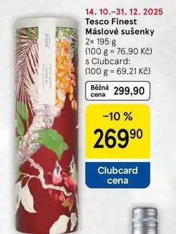 Tesco Tesco Finest Máslové sušenky, 2x 195 g nabídka