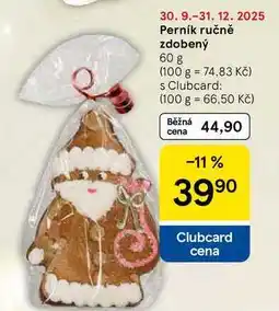 Tesco Perník ručně zdobený, 60 g nabídka