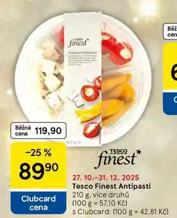 Tesco Tesco Finest Antipasti, 210 g, více druhů nabídka
