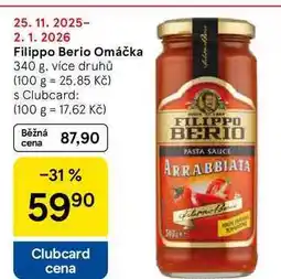 Tesco Filippo Berio Omáčka, 340 g, více druhů nabídka