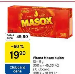 Tesco Vitana Masox bujón, 10x 11 g nabídka