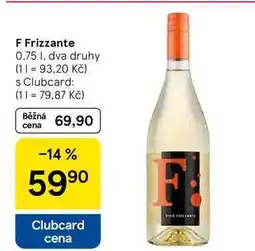 Tesco F Frizzante, 0.75 l nabídka