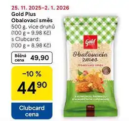 Tesco Gold Plus Obalovací směs, 500 g. více druhů nabídka