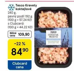 Tesco Tesco Krevety koktejlové pevný podíl, 192 g nabídka