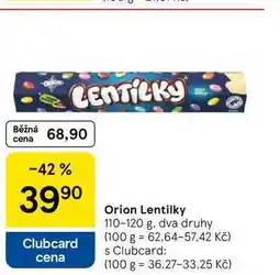 Tesco Orion Lentilky, 110-120 g nabídka