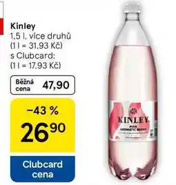 Tesco Kinley, 1,5 l, více druhů nabídka