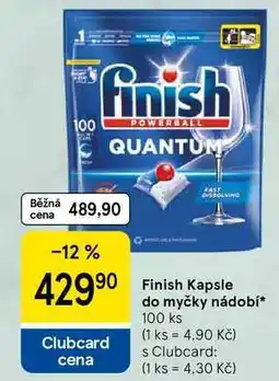 Tesco Finish Kapsle do myčky nádobí, 100 ks nabídka