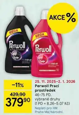 Tesco Perwoll Prací prostředek, 46-75 PD nabídka