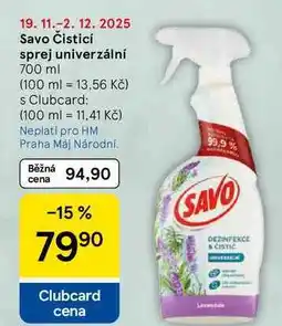 Tesco Savo Čisticí sprej univerzální, 700 ml nabídka
