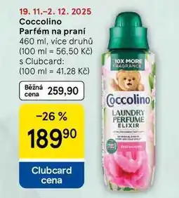 Tesco Coccolino Parfém na praní, 460 ml, více druhů nabídka