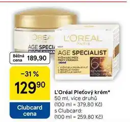 Tesco L'Oréal Pleťový krém, 50 ml, více druhů nabídka