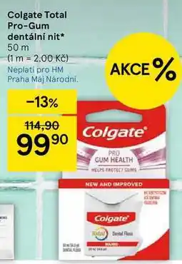 Tesco Colgate Total Pro-Gum dentální nit, 50 m nabídka