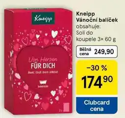 Tesco Kneipp Vánoční balíček obsahuje: Soli do koupele 3× 60 g nabídka