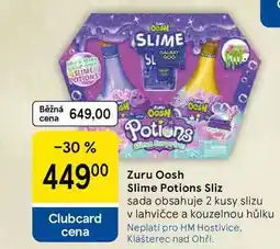 Tesco Zuru Oosh Slime Potions Sliz sada obsahuje 2 kusy slizu v lahvičce a kouzelnou hůlku nabídka