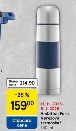Tesco Ambition Fern Nerezová termoska, 750 ml nabídka
