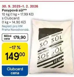 Tesco Posypová sůl, 10 kg nabídka
