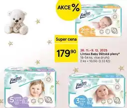 Tesco Linteo Baby Dětské pleny, 18-54 ks, více druhů nabídka