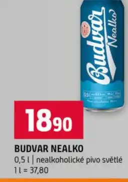 Terno Budvar nealko nabídka