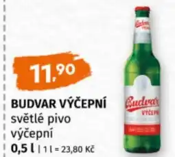 Terno Budvar výčepní světlé pivo výčepní nabídka