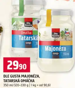 Terno Dle gusta majonéza, tatarská omáčka nabídka