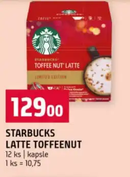 Terno Starbucks latte toffeenut nabídka