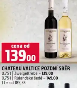 Terno Chateau valtice pozdní sběr nabídka