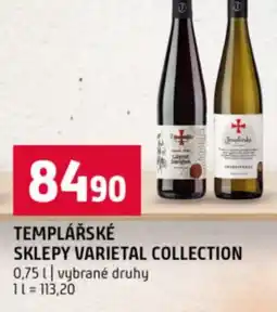 Terno Templářské sklepy varietal collection nabídka
