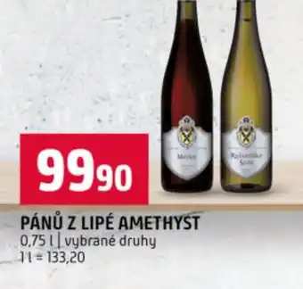 Terno Pánů z lipé amethyst nabídka