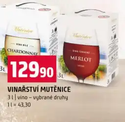 Terno Vinařství mutěnice nabídka