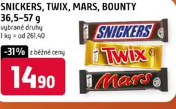 Terno Snickers, twix, mars, bounty nabídka