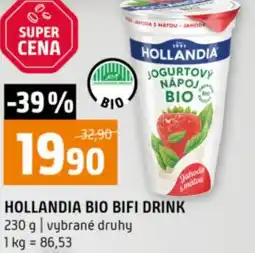 Terno Hollandia bio bifi drink nabídka