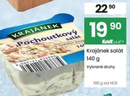 Kubík potraviny Krajánek salát nabídka