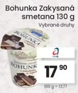 Kubík potraviny Bohunka Zakysaná smetana nabídka