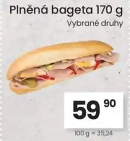 Kubík potraviny Plněná bageta nabídka