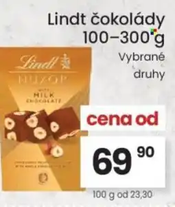 Kubík potraviny Lindt čokolády nabídka