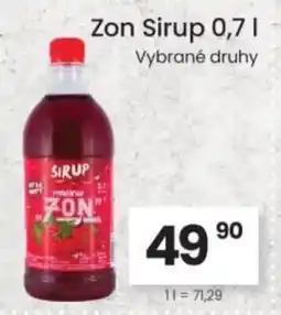 Kubík potraviny Zon Sirup nabídka