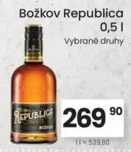 Kubík potraviny Božkov Republica nabídka