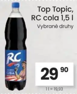Kubík potraviny Top Topic, RC cola nabídka