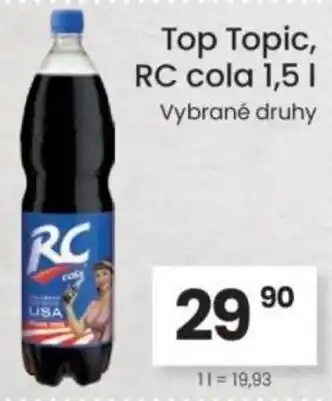 Kubík potraviny Top Topic, RC cola nabídka
