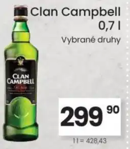 Kubík potraviny Clan Campbell nabídka