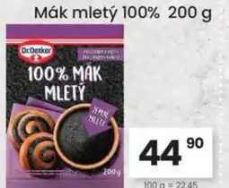 Kubík potraviny Dr Oetker Mák mletý 100% nabídka