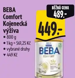 Albert BEBA Comfort Kojenecká výživa nabídka
