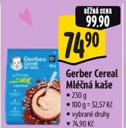 Albert Gerber Cereal Mléčná kaše nabídka
