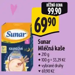 Albert Sunar Mléčná kaše nabídka