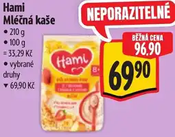 Albert Hami Mléčná kaše nabídka
